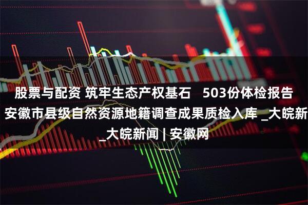股票与配资 筑牢生态产权基石   503份体检报告新鲜出炉！安徽市县级自然资源地籍调查成果质检入库 _大皖新闻 | 安徽网